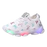 Allence Unisex Babyschuhe Kinder LED Atmungsaktives Mesh Sportschuhe Jungen Mädchen Freizeitschuhe Sneaker Lauflernschuhe Krabbelschuhe mit Weiche Sohle