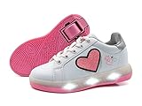 Breezy Rollers 2195670, Schuhe mit Rollen LED, Rollschuhe Led, Leuchtschuhe, Kinderschuhe mit Einer Rolle, Skateboardschuhe (eu_Footwear_Size_System, Little_Kid, Numeric, medium, Numeric_33)