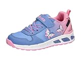 Lico Jungen Mädchen Blinky Girl Sneaker, Blau/Rosa/Weiss, 28 EU
