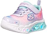 SKECHERS GO GOLF Mädchen Flutter Heart Lights Simply Love Sneaker, Lavendel Multi, 24 EU