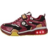 Geox J BAYONYC Boy Sneaker, Black Red A, 33 EU