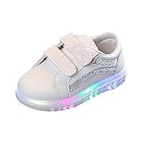 Sportschuhe Mädchen Sneaker Klettverschluss Schuhe Baby Blink Schuhe - Turnschuhe Jungen Sportschuhe Laufschuhe Kinder Flache Schuhe Outdoor Sport Kinderschuhe Freizeitschuhe