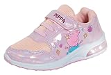 Peppa Pig Mädchen leuchtende Turnschuhe Kinder Rosa Sportschuhe mit blinkenden Lichtern, rosa / weiß, 27 EU
