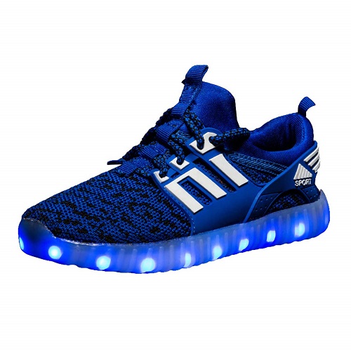 Leuchtende LED Schuhe Leuchschuhe Jungen blau